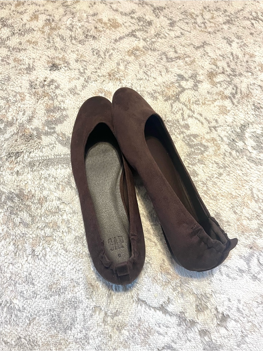 GAP brown suede ballet flats